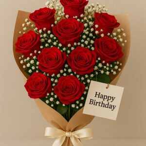 red rose bouquet